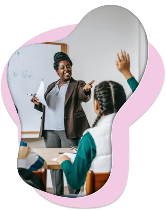 escola crianças perguntando